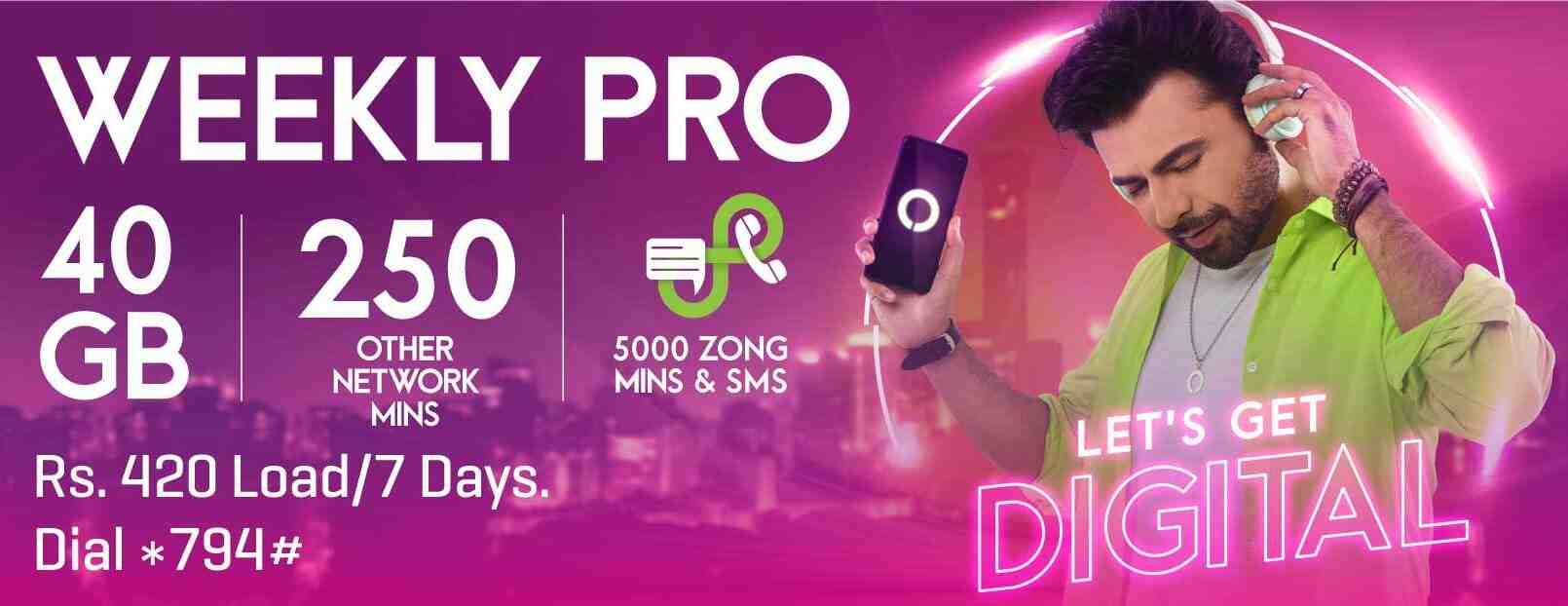 Zong Weekly Pro Code and details