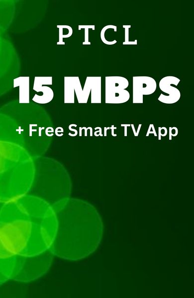 PTCL 15 Mbps Unlimited Package Price