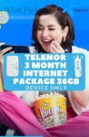 Telenor 3 Month Internet Package 36GB