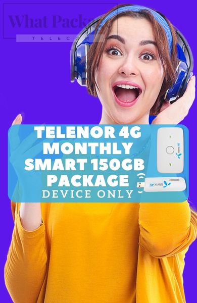 Telenor 75GB + 75GB Internet Package Code and Details