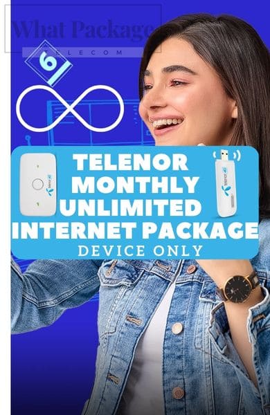 Telenor unlimited internet package code