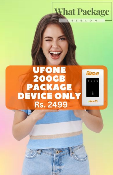 Ufone 4G Devices Package Detail – 200GB Blaze
