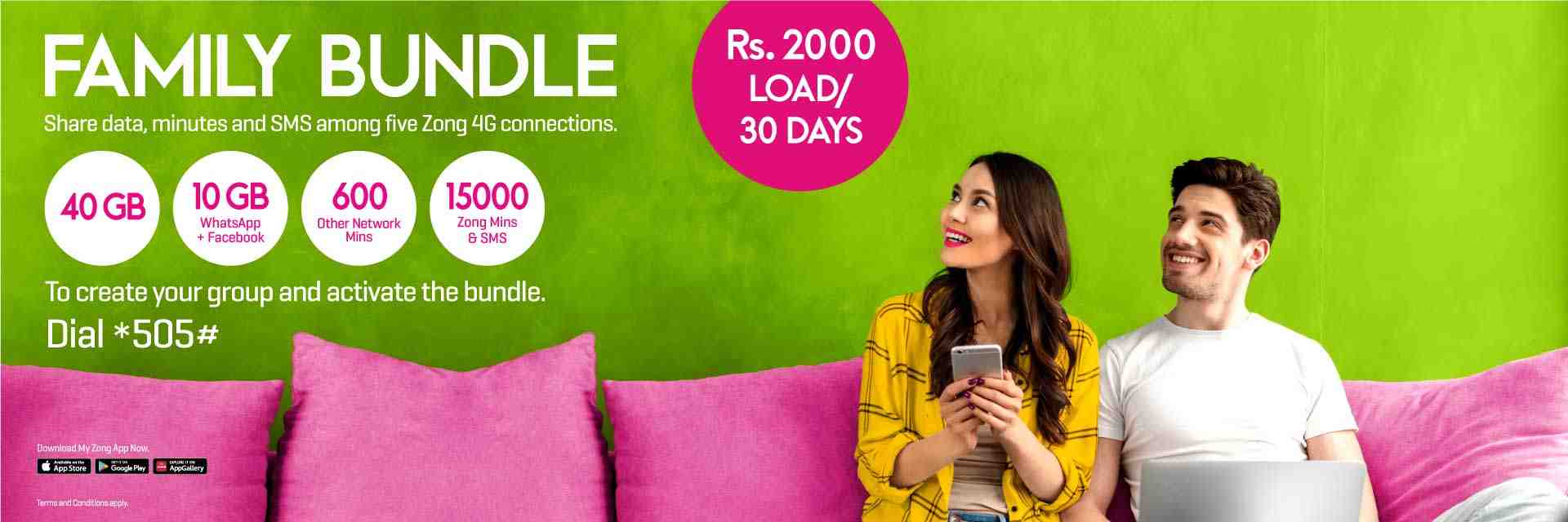 Zong Family Bundle Plan Code and Details