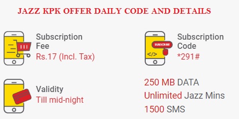 Jazz KPK Offer Daily LBC Code and Details