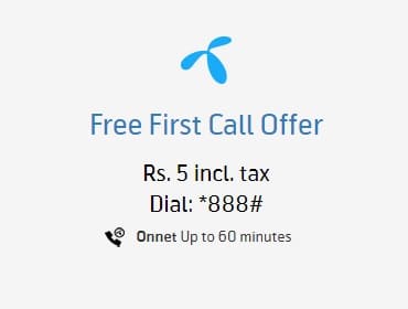 Telenor First Free Call Offer Code