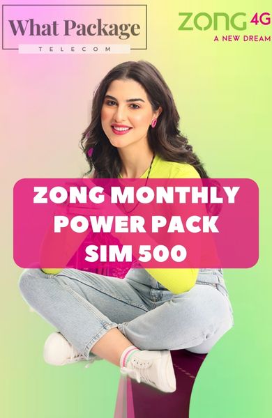 Zong Monthly Power Pack SIM 500