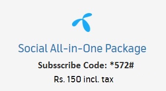 Telenor Social All in One Package Code