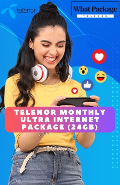 Telenor 4G Monthly Ultra Internet Package (24GB)