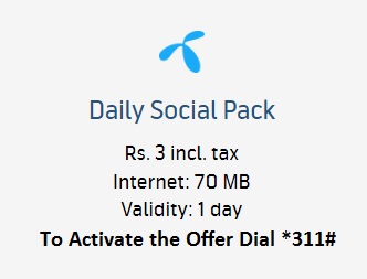 Telenor Daily Social Pack Offer Code and Details