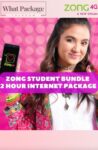 Zong Student Bundle 2 Hour Internet Package – non stop offer